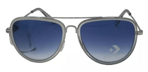 Converse Men Sunglass Crys Silver Blue Metal Aviator Blue Gradient Lens H096